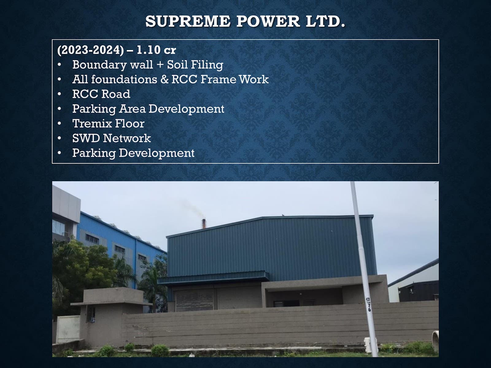 Supreme Power Industrial Infrastructure Project